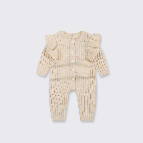 KnitNest™ – Autumn Cotton Baby Romper