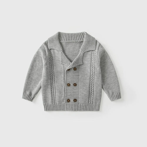 Arrival Autumn Baby Kids Boys Solid Color Striped Pattern Long Sleeves