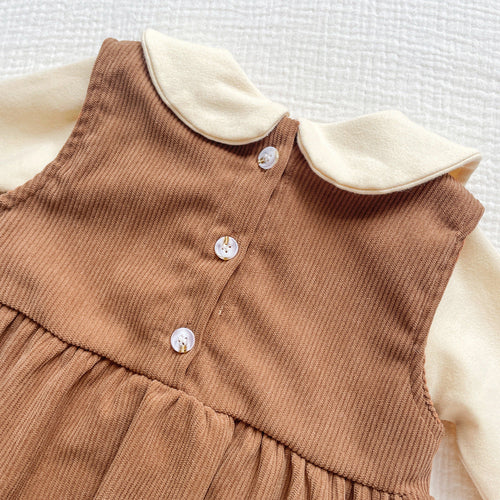 Spring and Autumn Baby Kids Girls Flowers Embroidered Pattern Long